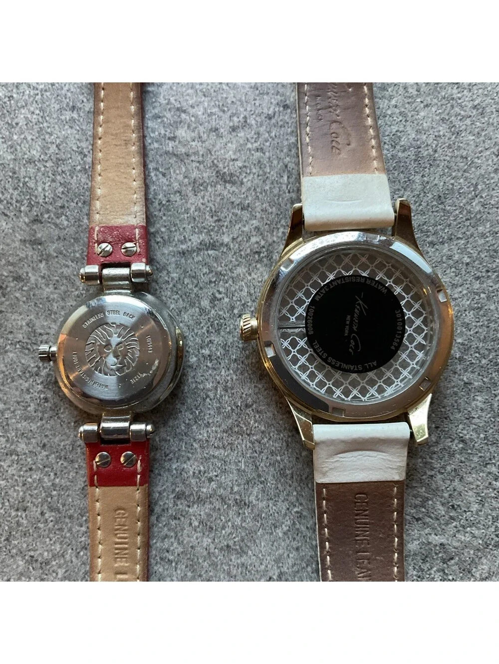 Pair Of Vintage Anne Klein & Kenneth Cole Womens Watches Both Run Great A10